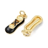 Brass Enamel Pendants KK-G522-50G-01A-2
