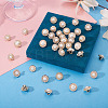 40Pcs 4 Styles 1-Hole Acrylic Rhinestone Shank Buttons BUTT-TA0001-44-5