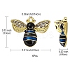 6Pcs Rack Plating Alloy Enamel Pendants ENAM-YW0002-56G-3