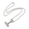Alloy Pendant Necklace LS-NJEW-B103-01AS-03-2