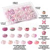 40Pcs 20 Styles Resin & Glass European Beads RPDL-FS0001-04-4