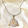 201 Stainless Steel Pendant Necklaces LS-NJEW-R019-01G&P-2