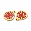 Ion Plating(IP) 304 Stainless Steel Enamel Pendants STAS-F291-04G-3