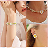 100Pcs Handmade Polymer Clay 3D Flower Plumeria Beads CLAY-SC0002-48C-7