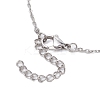 Non-Tarnish 304 Stainless Steel Satellite Chain Slider Necklace Making AJEW-JB01248-02-4