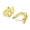 Brass Letter Stud Earrings for Women EJEW-A038-01B-G-2