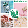 2Pcs Retro Rectangle Silk Zipper Roll Pouches ABAG-GO0001-02D-7