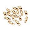 Rack Plating Brass Lobster Claw Clasps with Jump Rings KK-WH0063-02G-01-NR-1