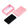 Rhombus Textured Cardboard Jewelry Boxes CBOX-T006-02E-4