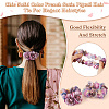 2Pcs 2 Colors Chic Solid Color French Satin Pigtail Hair Tie for Elegant Hairstyles OHAR-TA0001-10B-4
