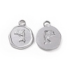 Non-Tarnish 304 Stainless Steel Pendants STAS-C003-04P-2