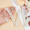 1Pc Acrylic Pearl Braided Stretch Chain Belts AJEW-CP0008-12A-3
