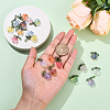 20Pcs 10 Colors Glass Pendants PALLOY-YW00082-4