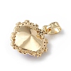Real 18K Gold Plated Rack Plating Brass Micro Pave Clear Cubic Zirconia Pendants KK-C015-05G-16-3