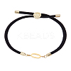 1Pc Adjustable Nylon Cord Slider Bracelets for Women BJEW-LP0001-32O-01-1