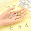 20Pcs 2 Colors Alloy Rhinestone Pendants ALRI-YW0001-26-5