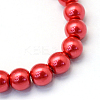 Baking Paint Pearlized Glass Pearl Round Bead Strands HY-Q003-10mm-74-2
