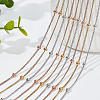 12Pcs 3 Colors 304 Stainless Steel Satellite Chain Necklaces Set for Men Women NJEW-NB0001-15-4
