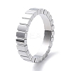 Non-Tarnish 304 Stainless Steel Grooved Finger Rings RJEW-G298-12P-1