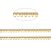 Rack Plating Real Brass Curb Chains KK-E015-01G-2