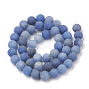 Dyed & Heated Natural Blue Aventurine Beads Strands LS-G-T106-208-3