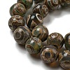 Tibetan Style dZi Beads Strands G-P526-D07-02-4