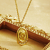 Elegant Vintage 304 Stainless Steel Portrait Pendant Necklace for Women. XP9608-1-1