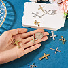 20Pcs 10 Styles Alloy Rhinestone Pendants FIND-TA0007-84-7
