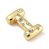 Brass Micro Pave Clear Cubic Zirconia Pendants KK-E093-04G-I-2
