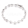 Tarnish Resistant 304 Stainless Steel Link Bracelets BJEW-G596-06P-A-1