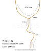 Natural Keshi Pearl Stick Pendant Stainless Steel Long Y Necklaces for Women SV1483-2
