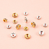 Iron Rhinestone Spacer Beads RB-GL0001-01-6