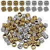 80Pcs 2 Colors Tibetan Style Alloy European Beads MPDL-SP0001-03-1