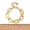 304 Stainless Steel Cable Chain Bracelets for Women BJEW-S173-02A-G-3