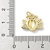 Brass Micro Pave Cubic Zirconia Pendants KK-H537-19B-G-3