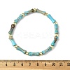 Natural Dyed Imperial Jasper Beads Stretch Bracelets for Men Women BJEW-L171-03A-5