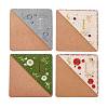 4Pcs Letter Personalized Hand Embroidered Corner Bookmarks JX587I-1