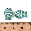 Transparent Glass and Enamel Beads Strands GLAA-T034-01C-4