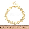 Brass Link Chain Bracelets for Women BJEW-C140-09G-5
