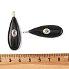 Natural Obsidian Pendants G-D357-03D-3