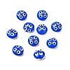 Transparent Glass Enamel Beads LAMP-S079-01F-1