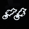 Spray Painted Eco-Friendly Alloy Swivel Snap Hooks Clasps PALLOY-T080-16M-NR-3