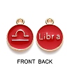 Alloy Enamel Pendants ENAM-SZ0001-28B-K-2