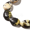 Natural Yellow Turquoise(Jasper) Beads Strands G-I377-A14-4