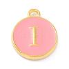 Golden Plated Alloy Enamel Charms X-ENAM-Q437-14I-1