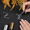 DIY Rhombus with Angle Acrylic Blank Pendant Keychain Making Kits DIY-BC0001-63B-4
