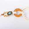 Bohemian Style Alloy Resin Ring Cotton Cord Chain Belts with Wood Beads Tassel FS-WGA5F60-01-3