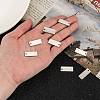 Tarnish Resistant 304 Stainless Steel Stamping Blank Tag Pendants LS-STAS-S028-05-4