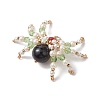 Natural Carnelian & Black Onyx(Dyed & Heated) & Glass Pendants PALLOY-JF02747-3