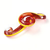 Handmade Gold Sand Lampwork Big Pendants LAMP-T023-08-3